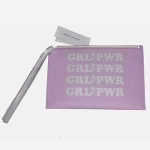 Rebecca Minkoff Leather Zip Wristlet Power Girl